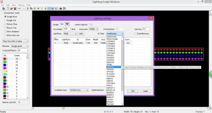 4096 พิกเซล ซัลเว่ DMX LED Controller H802RA 4 Port วัสดุสับสนุนอลูมิเนียม 1