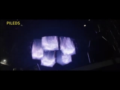 มุมมอง 360 องศา หน้าจอเมทริกซ์ LED Light Sheet ขนาด 500*500MM เพื่อประสบการณ์การรับชมที่ดีที่สุด